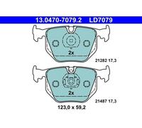 ATE 13.0470-7079.2 Brake pad set