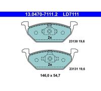 Brake pads 13.0470-7111.2 ATE for SEAT AUDI VW SKODA