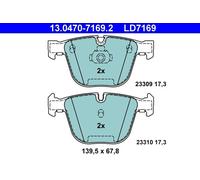 13.0470-7169.2 BRAKE PAD SET, DISC BRAKE BMW 5 525 I