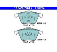 Brake pads 13.0470-7204.2 ATE for VOLVO SAAB OPEL FORD MAZDA