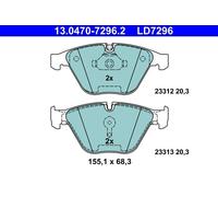 Brake pads 13.0470-7296.2 ATE for BMW 5 5 Touring 6 6 Convertible