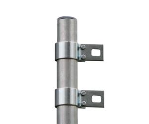 13.1"/ 4m Metal Galvanised Shade Sail Pole with Bracket Clamp Outdoor Garden