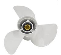13 1/4x17-K Boat Motor Aluminum Propeller - Replaces 6E5-45945-01-EL - Compatible with Yamaha Outboard Engines 60HP 70HP 75HP 80HP 85HP 90HP 115HP 130HP - 15 Tooth-RH - Aluminum Outboard Propeller