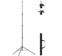 13.1' Heavy Duty Light Stand Photography, Sdfghj 157.2in/4m Adjustable Metal Professional Sky High Tripod with Air Cushioned with 1/4"& 3/8" Screw Adapter Compatible with Most DSLR Cameras