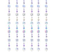 13.12Feet Winter Wonderland Snowflakes Decorations,Iridescent Snowflake Streamer, Shiny Christmas Snowflakes Garland Winter Wonderland Hanging Decorations for Xmas Frozen Party Birthday Wedding Decor