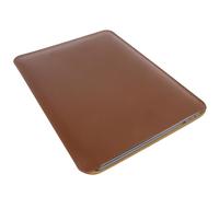 13/14/15-inch Faux Leather Laptop Sleeve | Compatible with MacBook Air/Pro, Dell XPS, Surface Pro & More | Ultra-Thin Design + Universal Fit (Dark Brown, 15 Inch Laptop)