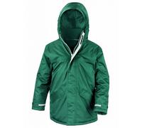 (13-14, Bottle Green) Result Childrens/Kids Core Winter Parka Waterproof Windproof Jacket