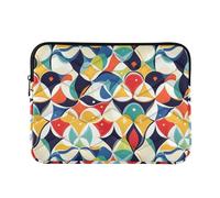 13-14 Inch Laptop Bag Briefcase, Soft Computer Carrying Bags for Work Business Journey, Seamless Tiles Portuguese Spanish Italian