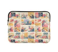 13-14 Inch Laptop Cases, Water Resistant Carrying Bags with Zipper for Work Business, Classic Reggae Color Music