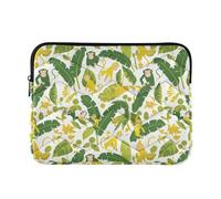 13-14 Inch Laptop Sleeves Bag, Portable Tablet Briefcase Carrying Bag for Business Work, Monkeys Bananas and Palm Leaves
