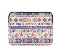 13-14 Inch Sleeve for Laptop, Concise Computer Bags with Zipper for Business Work, Illustration Ukrainian Folk Pattern