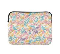 13-14 Inch Travel Laptop Cases, Concise Carrying Bags with Zipper for Journey Work Business, Tigers Print
