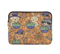 13-14 Inch Waterproof Laptop Sleeves Halloween Witch Sweet Shop Critters for Laptop Computer