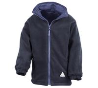 (13/14, Royal/Navy) Result Childrens/Kids Reversible Storm Stuff Anti Pilling Fleece Waterproof Jacket