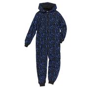 (13-14 Years, Black) Bedlam Boys Battle Floss Repeat Gaming Onesie Hooded Jumpsuit All in One