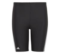 (13-14 Years, Black/White) Adidas Boys 3 Stripes Jammer Shorts