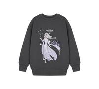 Disney Frozen Girls Grey Elsa Movie Sweatshirt | Elsa Frozen Sweatshirt for Kids | Elsa Graphic Sweater Princess Apparel | Long Sleeve Elsa Top for Girls Merchandise for Frozen Fans