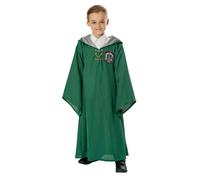 (13-14 Years, Green) Harry Potter Childrens/Kids Quidditch Slytherin Costume Robe