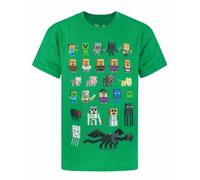 (13-14 Years, Green) Minecraft Childrens/Kids Sprites T-Shirt