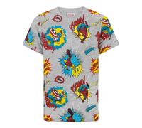 (13-14 Years) Marvel Short Sleeved T-Shirt (Boys Grey)