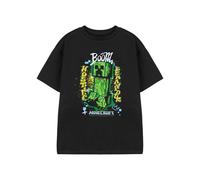 (13-14 Years) Minecraft Short Sleeved T-Shirt (Boys Black)