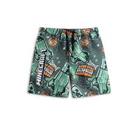 (13-14 Years) Minecraft Swim Shorts (Boys Green)