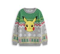 (13-14 Years) Pokemon Christmas Jumper (Boys Grey)