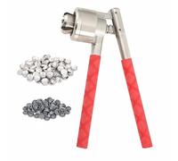 13/15/20mm Flip Off Vial Crimper, 20-30 Bottles/Min, 4 Colors Available, Stainless Steel, Not Easy to Rust/Easy to Clean, with Anti-Slip Grip,B-20MM,Red