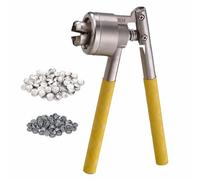 13/15/20mm Flip Off Vial Crimper, 20-30 Bottles/Min, 4 Colors Available, Stainless Steel, Not Easy to Rust/Easy to Clean, with Anti-Slip Grip,B-13MM,Yellow