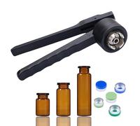 13/15/20mm Flip Off Vial Crimper/Lid Lifter, Manual Vial Crimper, The Seal is Tight & Not Easy to Rust, for Aluminum-Plastic Bottles, Full Aluminum,20mm,B