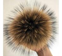 13 15cm Large Size Real DIY Fur Pom Poms Pom Poms Ball Pom Poms for Beanies & Bags Shoes