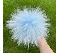 13 15cm Large Size Real DIY Fur Pom Poms Pom Poms Ball Pom Poms for Beanies & Bags Shoes