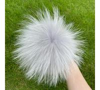 13 15cm Large Size Real DIY Fur Pom Poms Pom Poms Ball Pom Poms for Beanies & Bags Shoes