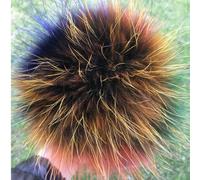 13 15cm Large Size Real DIY Fur Pom Poms Pom Poms Ball Pom Poms for Beanies & Bags Shoes
