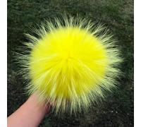 13 15cm Large Size Real DIY Fur Pom Poms Pom Poms Ball Pom Poms for Beanies & Bags Shoes