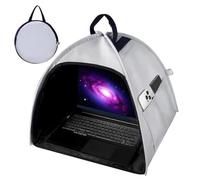 13-16 Inch Universal Laptop Sun Shade, 34x34x4.5cm, Foldable Laptop Privacy Shield Cover, Polyester, Sunlight Blocking Anti-Glare Screen Cover, For Outdoor Working Travel Business Trips Remote Learnin