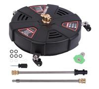 13"/16" Patio Cleaner Attachment for Karcher, Surface Cleaner Pressure Washer, with 1/4" Quick Connect & 25° Nozzle, 2000/3000/4000PSI Heavy Duty Power Washer for K2-K7, for Floor Patio Driveway (16")