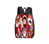 (13, 17 inch Backpack) The Amazing Digital Circus Single Layer Backpack for Primary School Students