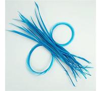 13-18cm Dyed Goose Feathers for Crafts Jewelry Creation DIY Handicraft Accessories Colored Geese Feather Natural Plume-Lake blue-100Pcs