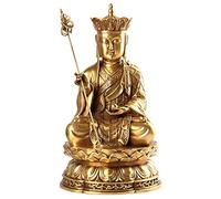 13.2" Brass Ksitigarbha Bodhisattva Leader Buddha Statue