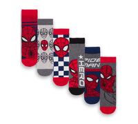 Calf Socks Set of 6 Marvel Multi 13-2