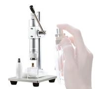 13-20MM Manual Perfume Capping Machine, Desktop Bottle Capping Pump Capping Tool, Max Height Bottle 16CM, Perfume Bottle Vacuum Sealer, 2-in-1 Spray Crimper,18mm