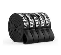 13-23 kg Black Pull Up Resistance Band Set Multi Pack - Pull Up Assistance Bands for Men & Women - Long Exercise Band for Home & Gym - Assisted Fitness Band for Workout, Mob, Stretch & Physio Therapy
