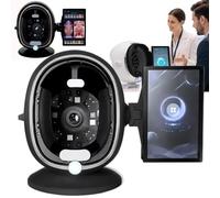 13.3"/21.5" AI Facial Skin Analyzer Detector Machine 3D Scope | Offline Client Management Image Evaluation Mobile Sync Smart Skin Scope Analyzer for Spa Clinic(Black,13.3in)