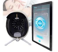 13.3/21.5 Inch 3D Digital Skin Analyzer Detector, AI Smart Facial Skin Analysis Machine, 38 Million Pixels, 8 Spectral Facial Moisture Analyzer for Beauty Salon Healthy Skin Care(Black,21.5 in)