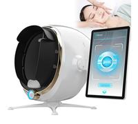 13.3/21.5 Inch Skin Analysis Machine, 38MP AI Facial Skin Analyzer, 8 Spectral Skin Analyzer Machine, Moisture Detector for Beauty Salon & Home, Multi-Language Support(White,13.3 in)