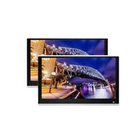 13.3 Inch Car TV Headrest Monitor 4+64G Touch Tablet Multimedia Movie Player Support Headset/HDMI In+Out/Mirroring(332 Silver 13 inch 2)