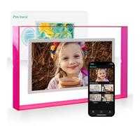 13.3" WiFi Digital Picture Pink Frame - 1080p FHD IPS Screen Smart Photo Frame, 64GB+8G Cloud Storage, Magnetic Wall Mount, Auto-Rotate, Secure Sharing via App, Family & Kids Gift