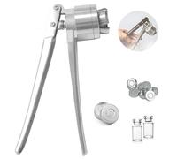 13-32mm Flip Off Vial Crimper,Stainless Steel Perfume Vial Sealing Machine,Fast Capping, Saving Time and Effort,Professional Vial Manual Crimper 13mm
