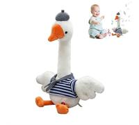 13.4" Talking Dancing Duck, Repeating What You Say Mimicking Recording Plush Baby Toy,Singing Duck Stuffed Animal Plush Toys,Baby Toys Musical Interactive Tummy Time Gifts